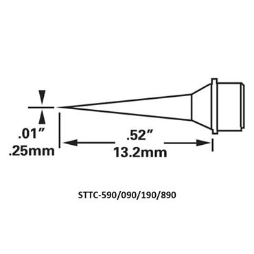 METCAL STTC Series Soldering Cartridges - Conical