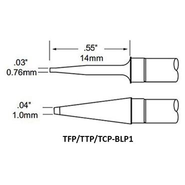 METCAL TxP Series Tweezer Cartridges - Blade