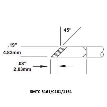 METCAL SMTC Series Rework Cartridges - Knife